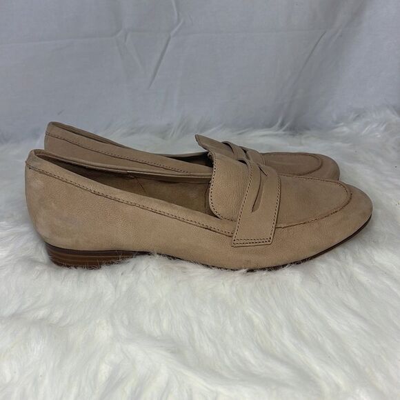 Naturalizer Juliette 2 Tan Suede Penny Loafer Flats Sz 8M - Picture 4 of 6
